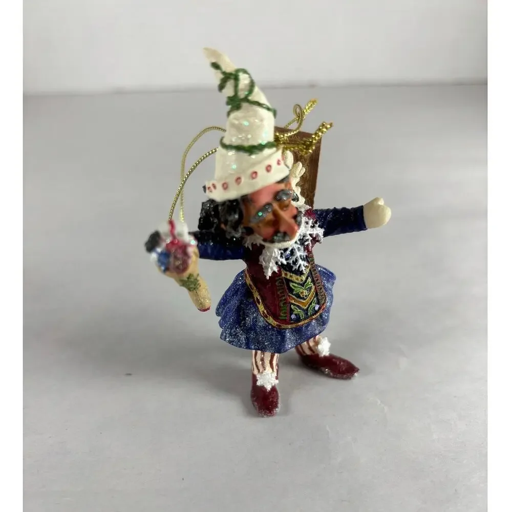 RARE Demdaco Drolleries 2003 Uncle Sam Patriotic Elf Christmas Ornament 4
